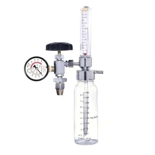 Oxygen Flow Meter With Humidifier Bottle