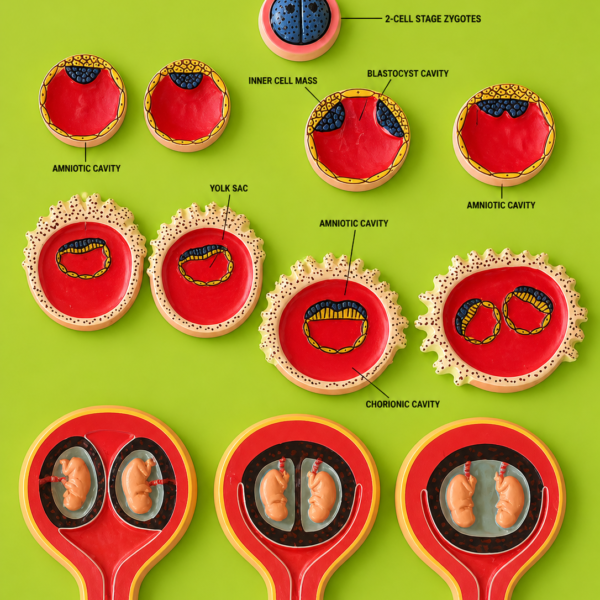 3D Monozygotic Twins Fetal Membrane Development Model